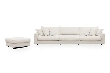 Valencia Soffgrupp Extra Djup 5-sits Soffa + Fotpall - Offwhite - Products - Möbler - Soffa - Hörnsoffa
