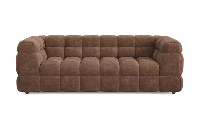 XS23-003 3 seater teddy fabric Andrarum Brown VALUE_MISSING_15377
