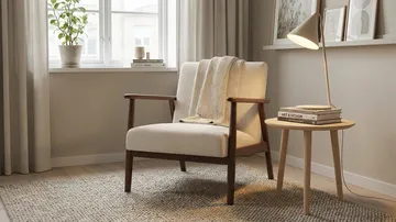 Ängsbro Fåtölj Tyg - Beige - Products - Möbler - Fåtölj & stolar - Fåtölj