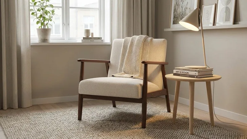Ängsbro Fåtölj Tyg - Beige - Products - Möbler - Fåtölj & stolar - Fåtölj