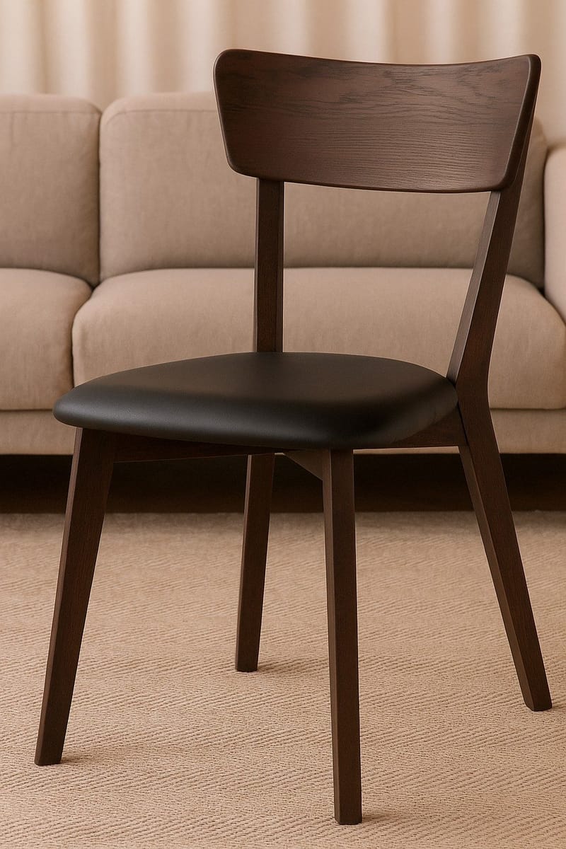 Amino Stol brun med svart sits - Brun/Svart - Products - Möbler - Fåtölj & stolar - Matstol & köksstol