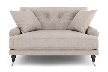 Andrew Loveseat - Beige/Krom - Products - Möbler - Fåtölj & stolar - Fåtölj
