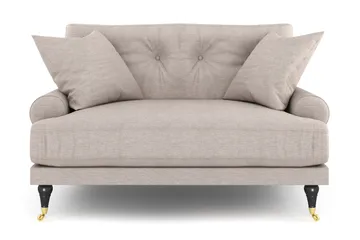 Andrew Loveseat - Beige/Mässing - Products - Möbler - Fåtölj & stolar - Fåtölj