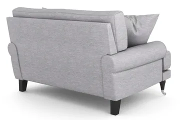 Andrew Loveseat - Ljusgrå/Krom - Products - Möbler - Fåtölj & stolar - Fåtölj