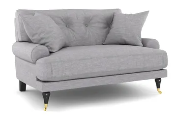 Andrew Loveseat - Ljusgrå/Mässing - Products - Möbler - Fåtölj & stolar - Fåtölj