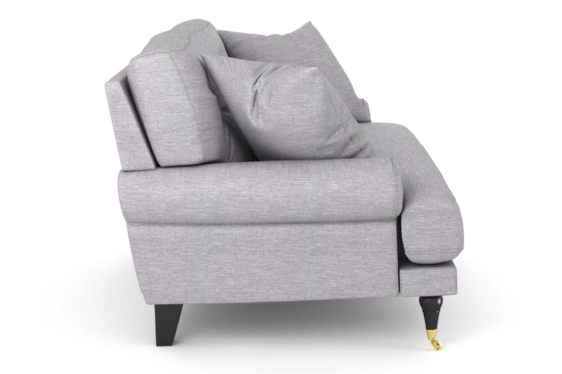Andrew Loveseat - Ljusgrå/Mässing - Products - Möbler - Fåtölj & stolar - Fåtölj