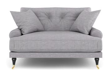 Andrew Loveseat - Ljusgrå/Mässing - Products - Möbler - Fåtölj & stolar - Fåtölj