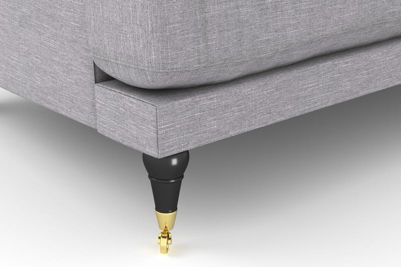 Andrew Loveseat - Ljusgrå/Mässing - Products - Möbler - Fåtölj & stolar - Fåtölj