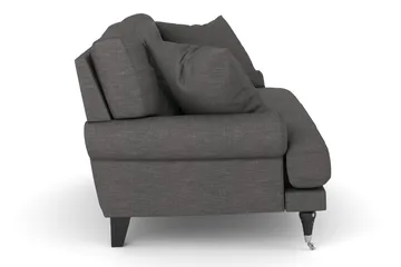 Andrew Loveseat - Mörkgrå/Krom - Products - Möbler - Fåtölj & stolar - Fåtölj