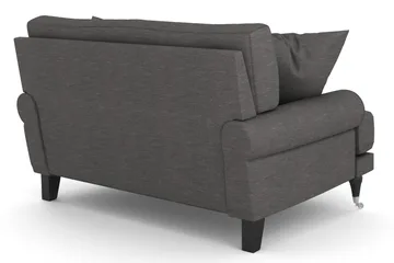 Andrew Loveseat - Mörkgrå/Krom - Products - Möbler - Fåtölj & stolar - Fåtölj