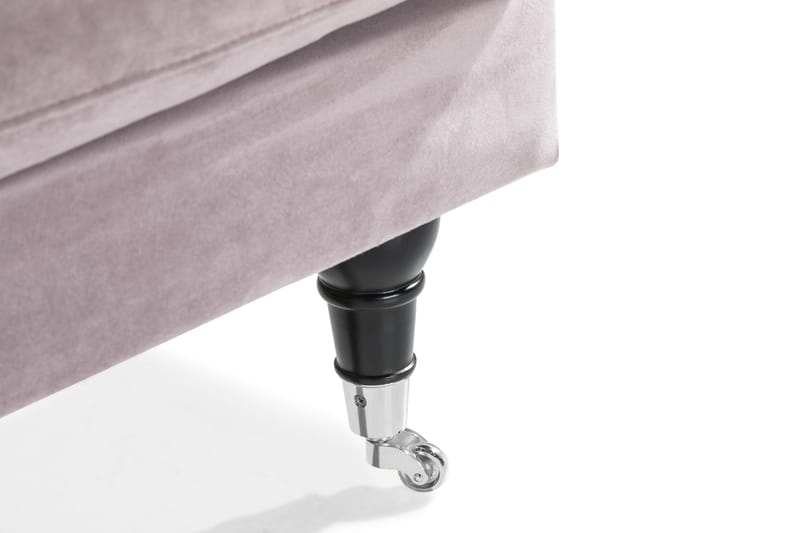 Andrew Loveseat Sammet - Lila/Krom - Products - Möbler - Fåtölj & stolar - Fåtölj