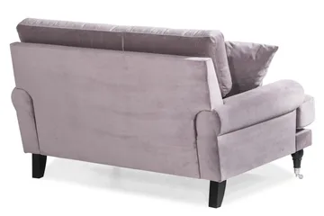 Andrew Loveseat Sammet - Lila/Krom - Products - Möbler - Fåtölj & stolar - Fåtölj