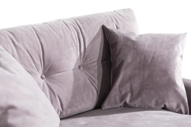 Andrew Loveseat Sammet - Lila/Mässing - Products - Möbler - Fåtölj & stolar - Fåtölj