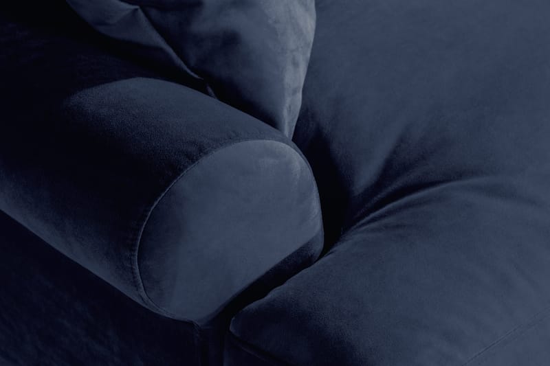 Andrew Loveseat Sammet - Midnattsblå/Krom - Products - Möbler - Fåtölj & stolar - Fåtölj