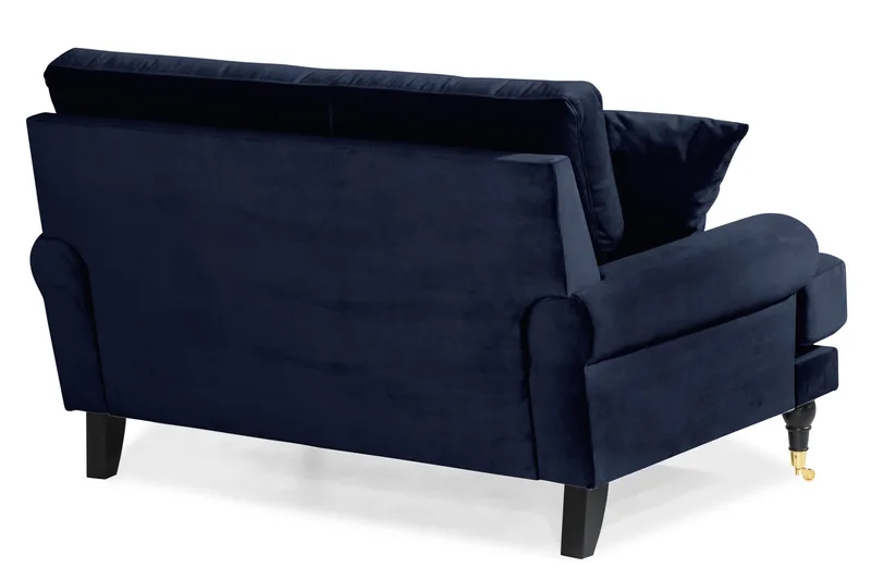 Andrew Loveseat Sammet - Midnattsblå/Mässing - Products - Möbler - Fåtölj & stolar - Fåtölj