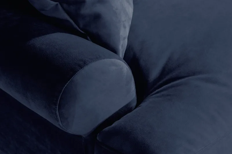 Andrew Loveseat Sammet - Midnattsblå/Mässing - Products - Möbler - Fåtölj & stolar - Fåtölj
