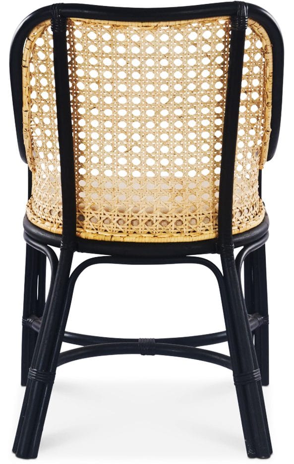 Anton matstol i rotting med dyna - Svart/rotting - Products - Möbler - Fåtölj & stolar - Karmstol