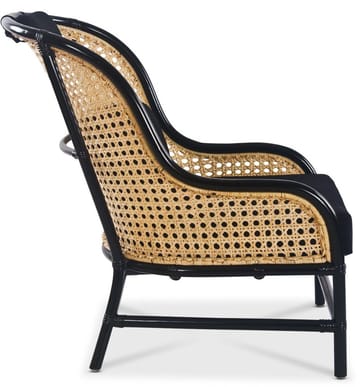 Anton svart fåtölj i rotting - Products - Möbler - Fåtölj & stolar - Fåtölj