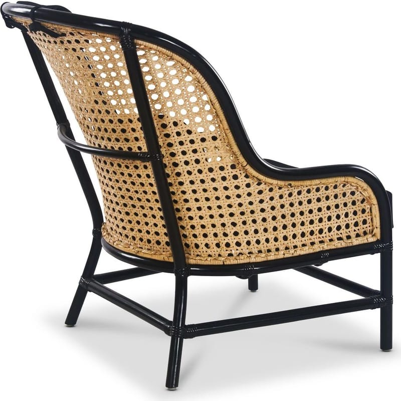 Anton svart fåtölj i rotting - Products - Möbler - Fåtölj & stolar - Fåtölj