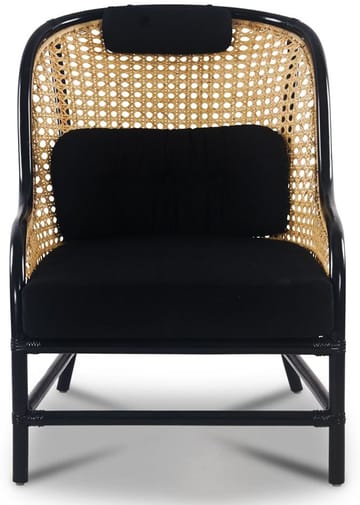 Anton svart fåtölj i rotting - Products - Möbler - Fåtölj & stolar - Fåtölj