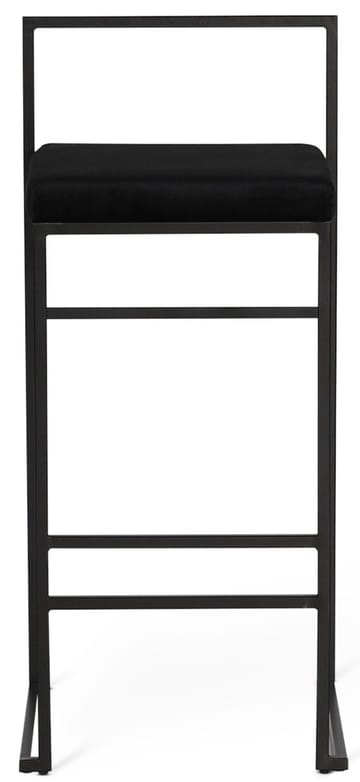 Aston barstol svart sammet sitthöjd 75 cm - Svart - Products - Möbler - Fåtölj & stolar - Barstol & barpall