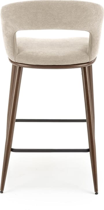 Barstol beige/valnöt sitthöjd 65 cm - Pelican - Beige/Valnöt - Products - Möbler - Fåtölj & stolar - Barstol & barpall