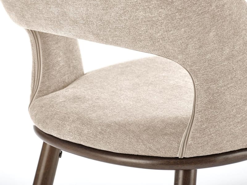 Barstol beige/valnöt sitthöjd 65 cm - Pelican - Beige/Valnöt - Products - Möbler - Fåtölj & stolar - Barstol & barpall