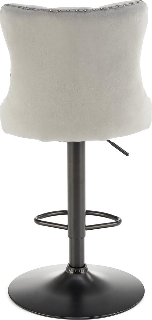 Barstol grå sammet gaslift - Pelican - Grå - Products - Möbler - Fåtölj & stolar - Barstol & barpall