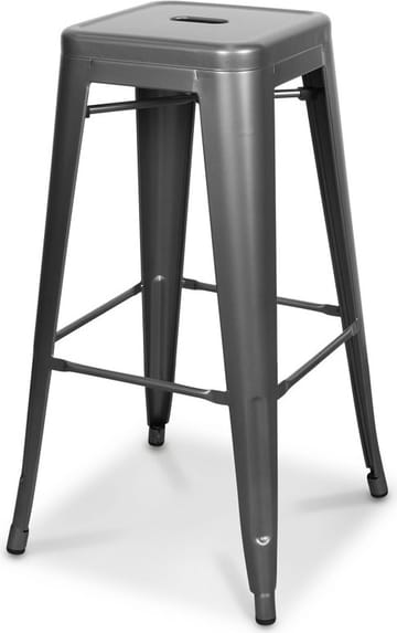 Barstol Industry Borstad Metall - Vit - Products - Möbler - Fåtölj & stolar - Barstol & barpall