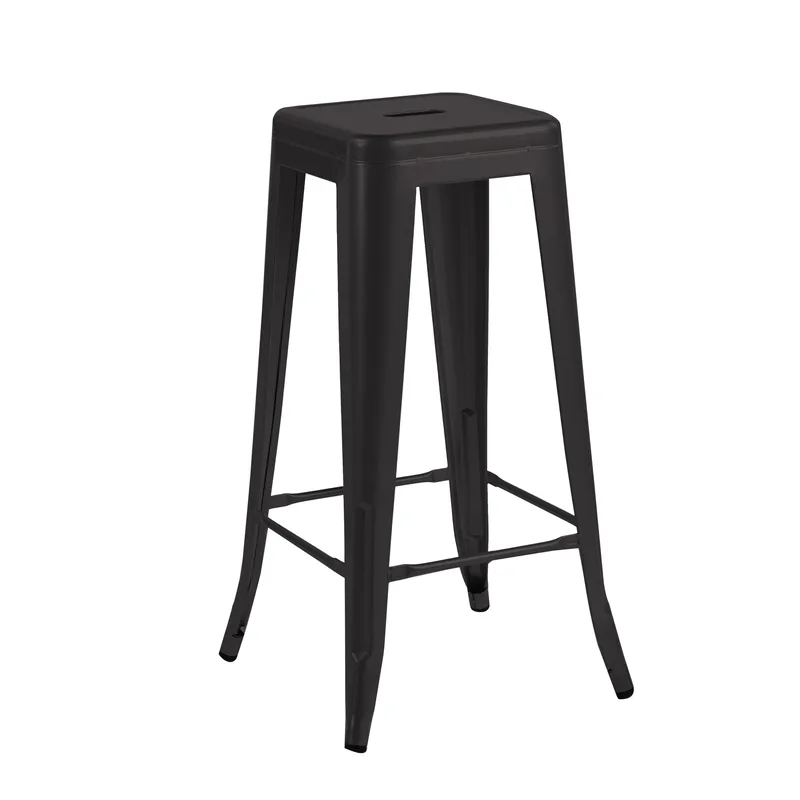 Barstol Iris i Metall Sitthöjd 77 cm - Svart - Products - Möbler - Fåtölj & stolar - Barstol & barpall