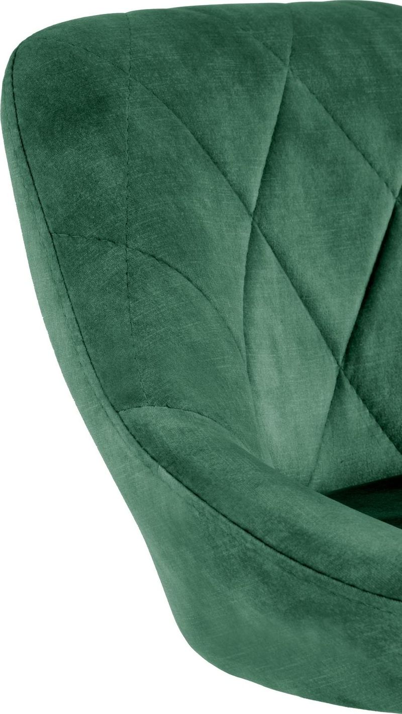 Barstol med grön klädsel & svart fot - Grön - Products - Möbler - Fåtölj & stolar - Barstol & barpall