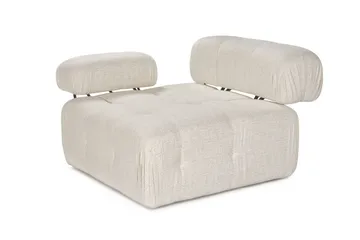 Belgin Vänstermodul / Fåtölj med utfällbara armstöd och ryggstöd - Cream - Products - Möbler - Fåtölj & stolar - Fåtölj