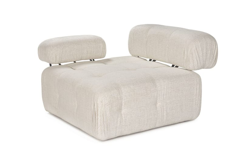 Belgin Vänstermodul / Fåtölj med utfällbara armstöd och ryggstöd - Cream - Products - Möbler - Fåtölj & stolar - Fåtölj
