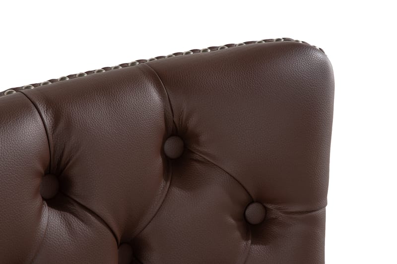 Bergviken Matstol & Köksstol i Konstläder med Träben - Brun - Products - Möbler - Fåtölj & stolar - Matstol & köksstol
