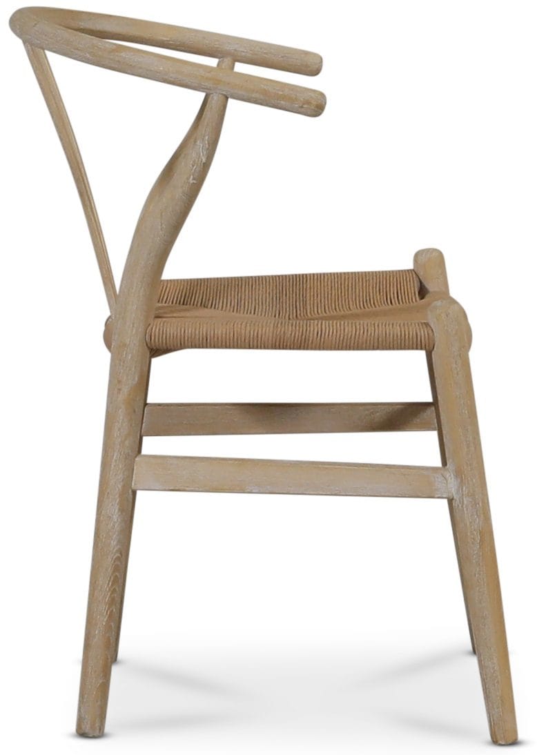 Brandon matstol whitewash med repsits - Whitewash - Products - Möbler - Fåtölj & stolar - Karmstol