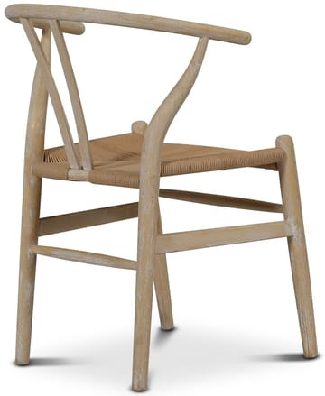 Brandon matstol whitewash med repsits - Whitewash - Products - Möbler - Fåtölj & stolar - Karmstol