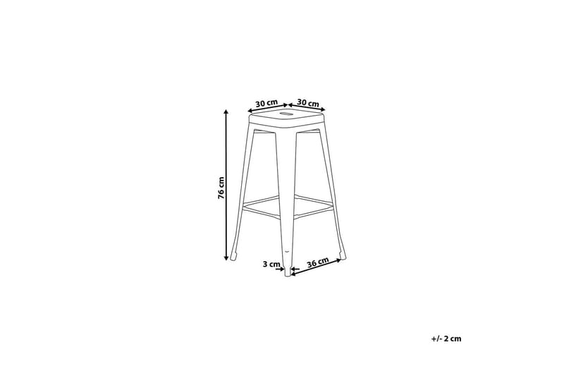 Cabrillo Barstol 36 cm - Svart - Products - Möbler - Fåtölj & stolar - Barstol & barpall