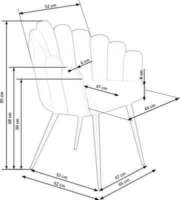 Cadeira matstol 410 - Rosa - Rosa - Products - Möbler - Fåtölj & stolar - Karmstol