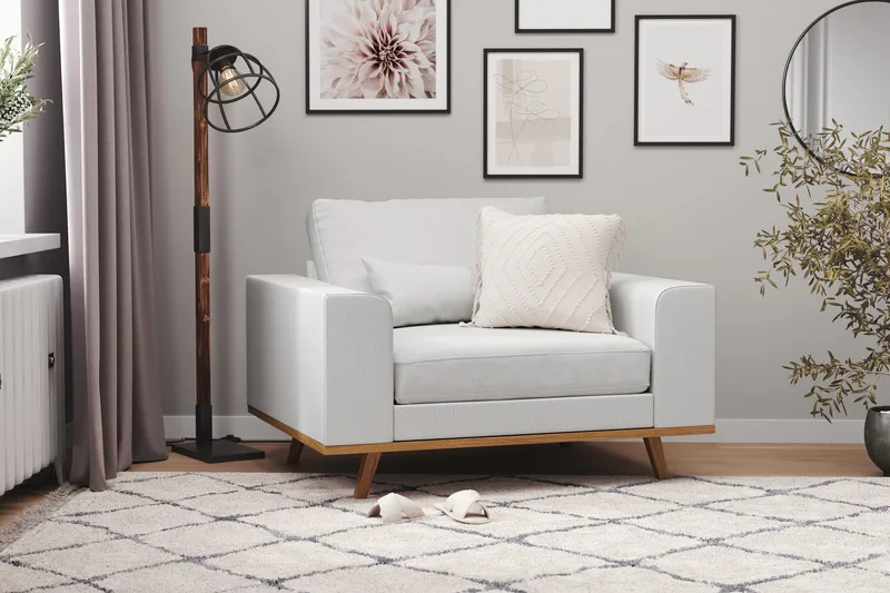 Copenhagen Fåtölj - Linnegrå - Products - Möbler - Fåtölj & stolar - Fåtölj