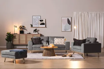 Copenhagen Fåtölj Manchester - Grå - Products - Möbler - Fåtölj & stolar - Fåtölj