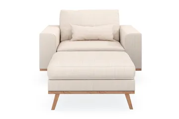 Copenhagen Fåtölj med fotpall - Ljusbeige - Products - Möbler - Fåtölj & stolar - Fåtölj - Fåtölj med fotpall