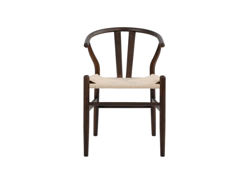 Dastoori Karmstol Matstol med Armstöd i Bokträ med Rökt Ek-utseende med Flätad Sits - Ljusbeige - Products - Möbler - Fåtölj & stolar - Karmstol