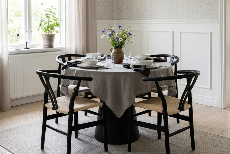 Dastoori Matstol med Armstöd - Svart - Products - Möbler - Fåtölj & stolar - Matstol & köksstol