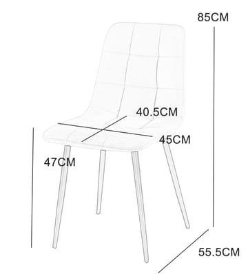 Delta matstol beige sammet - Beige sammet - Products - Möbler - Fåtölj & stolar - Matstol & köksstol