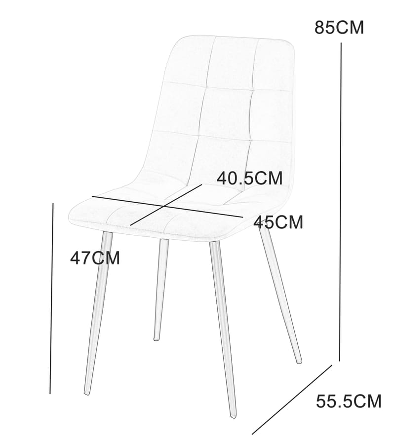 Delta matstol beige sammet - Beige sammet - Products - Möbler - Fåtölj & stolar - Matstol & köksstol