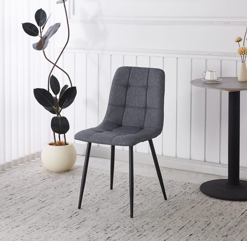 Delta matstol - Grå/svart - Grå/svart - Products - Möbler - Fåtölj & stolar - Matstol & köksstol