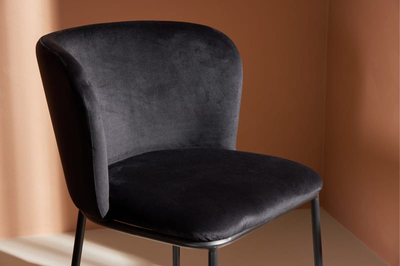 Edina Matstol - Svart - Products - Möbler - Fåtölj & stolar - Matstol & köksstol