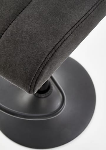 Elfrieda barstol i mörkgrå PU - Mörkgrå/svart - Products - Möbler - Fåtölj & stolar - Barstol & barpall