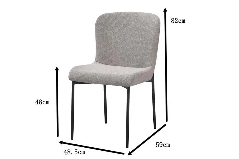 Elsie Matstol - Ljusgrå - Products - Möbler - Fåtölj & stolar - Matstol & köksstol