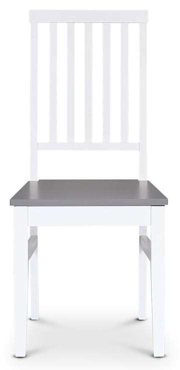 Fårö vit matstol med grå sits - Vit/Grå - Products - Möbler - Fåtölj & stolar - Matstol & köksstol